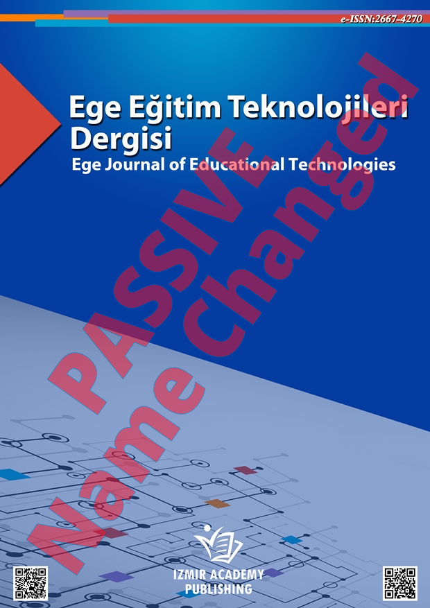 Ege Eğitim Teknolojileri Dergisi Cover